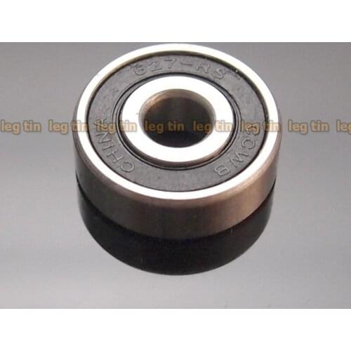 [10pcs] 627-2RS 627 RS 7x22x7 mm (Black) Rubber Sealed Ball Bearing Bearings