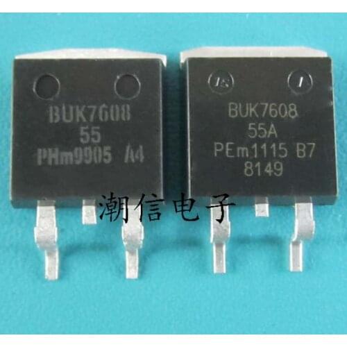 10Pcs/lot BUK7608-55 BUK7608-55A TO263 BUK7608-55A,118MOSFET TAPE13 PWR-MOS Transistor New