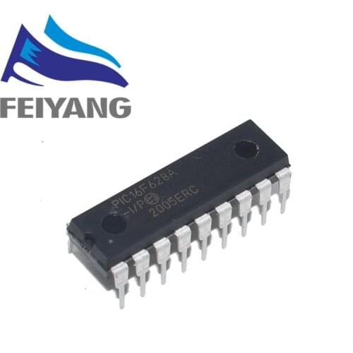 100pcs PIC16F628A-I/P PIC16F628 16F628A DIP-18 New and Original PIC16F628A-IP