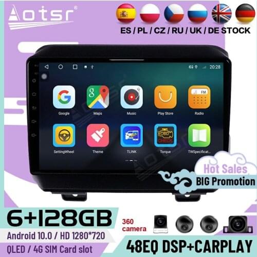 128G Carplay Multimedia Stereo Android Player For Jeep Wrangler 2018 2019 2020 GPS Navigation Car Radio Video Receiver Head Unit