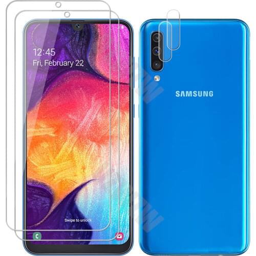 For Samsung Galaxy A50 / A50s Camera Lens Film & Tempered Glass Screen Protectors Protective Guard HD Clear