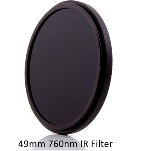 49mm IR 760nm Infrared Optical Grade Glass IR76 Filter for Camera Lens