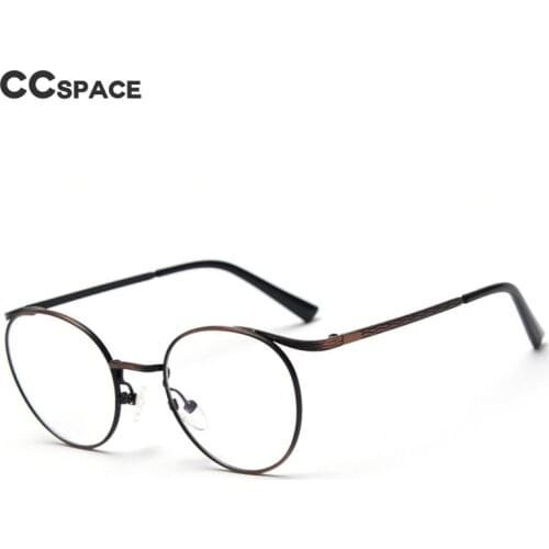 49865 Vintage Luxury Anti Blue Light Metal Optical Round Glasses Frames Men Women Fashion Computer Eyeglasses