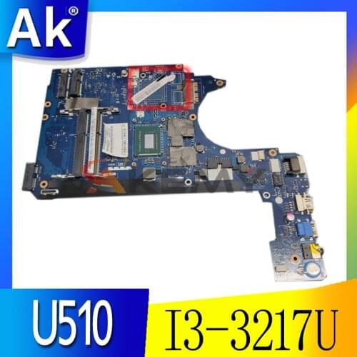 Akemy FRU 90001811 VITU5 LA-8971P For Lenovo U510 laptop mainboard Core I3-3217U HM76 HD4000 full tested