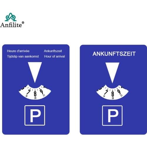 Car Parking Disc Timer Clock Arrival Time Display Plastic Disc Parking Time Tools Portable Car Parking Timer Clock