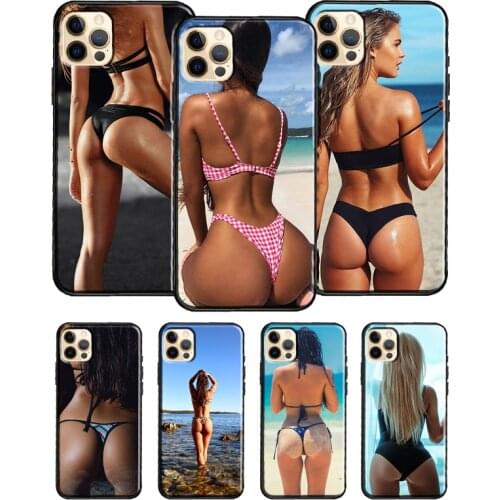 Sexy Ass Bikini Girl Phone Case For iPhone 11 Pro Max 12 Mini X XR XS Max 6S 7 8 Plus SE 2020 Soft TPU Cover