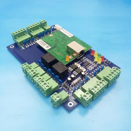 Two door Access Control Panel RFID access control board TCP/IP Double Door Security Access Controller free english software L02