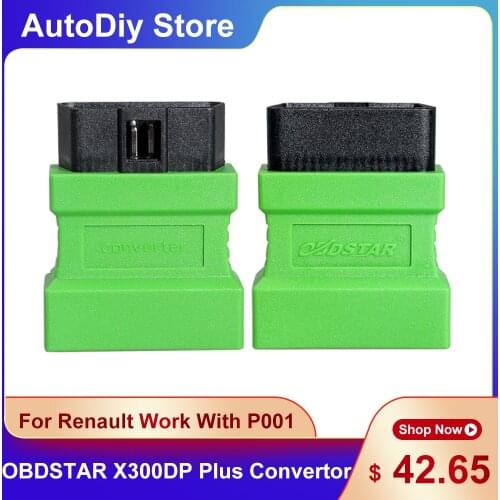OBDSTAR X300DP Plus Convertor Auto Key Programmer Code Reader Diagnostic Tools For Renault Megane Scenic Work With P001 Adapter