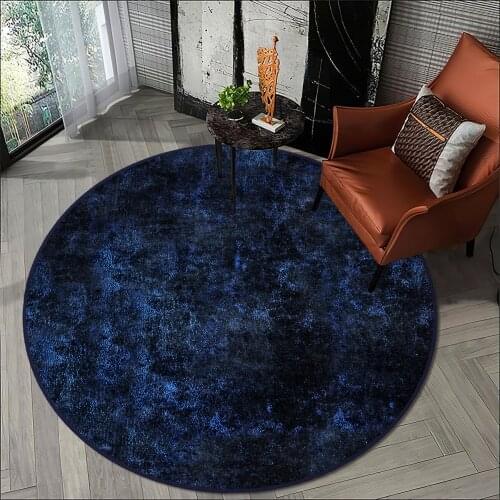 Navy blue color living room carpet kitchen round carpet room carpet navy blue darkcolor anti allergic high quality Free Shipping