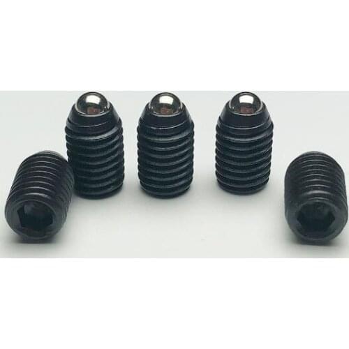 M3-M16 allen flat head wave bead positioning beads screw steel ball tight spring plunger ball black cylinder