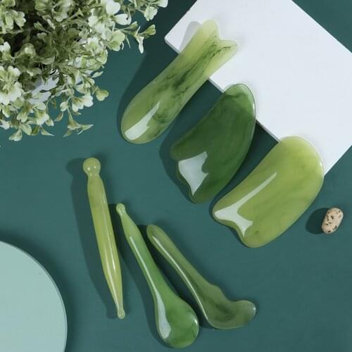 Natural Resin Guasha Scraping Massage Scraper Face Massager Acupuncture Gua Sha Board Acupoint Face Body Care SPA Massage Tool