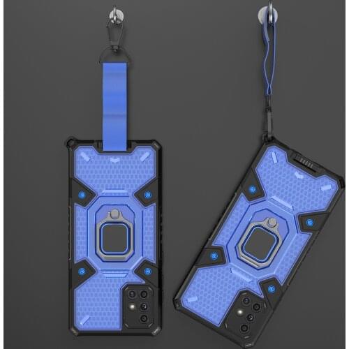 Metal Ring Anti-scratch Solid PC+ TPU Case for Samsung Galaxy A71 A51 A52 A12 A32 A42 5G Note 20 Ultra S21 S20 M31 Cover