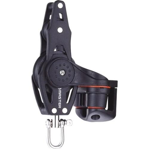 Marine Boat Sailboat Hardware 40mm 1 9/16 inch Single Fiddle Swivel Shackle Angle Fairlead Cleat Becket Block Master BB-0422FE