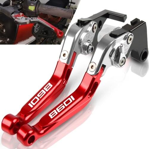 Motorcycle Accessories handbrake Folding Extendable Moto Adjustable Clutch Brake Levers For ducati 1098 / S / Tricolor 2007-2008