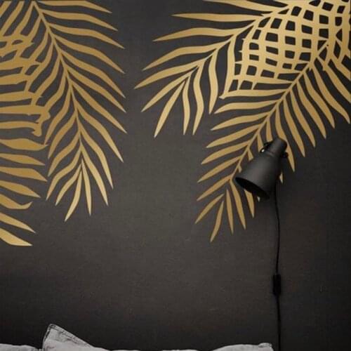 2 pc Large Palm Leaf Monstera decal Tropical Leaf Wall Sticker Living Room Bedroom vinyl sticker Leaves Wedding decal 2336