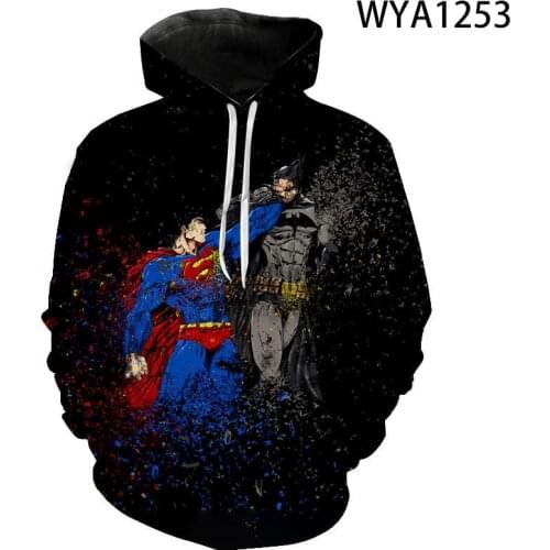 2020 New Hoodies DC Comics Men Women Children 3D Printed Streetwear Pullover Boy Girl Kids Sweatshirts Cool
