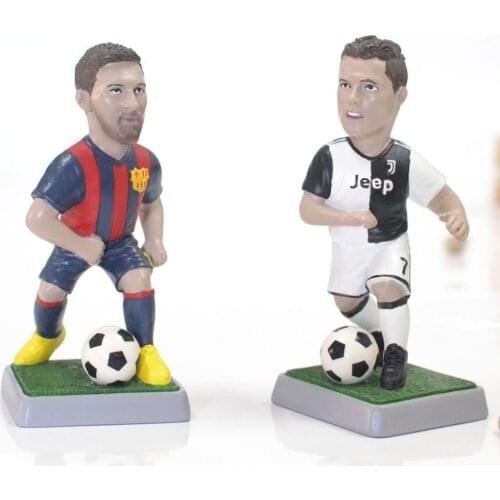 New 15CM Large Football Star Figure Doll Boys Adult Toys Car Crafts Decoration Massey-Ronaldo Model Fans Kids Christmas Gift