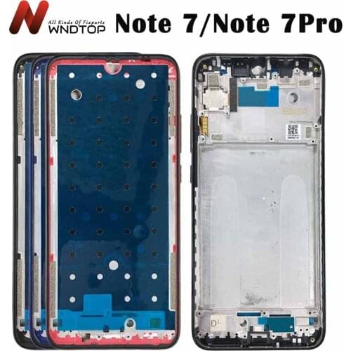 NEW Original For Xiaomi Redmi Note 7 Middle Frame Plate Housing Bezel Faceplate Bezel LCD Supporting Front Frame Repair Parts