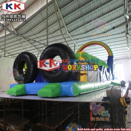 Amusement Park Equipment Obstacle Course Fun Inflatable Obstacles For Kids And Adults In Chile