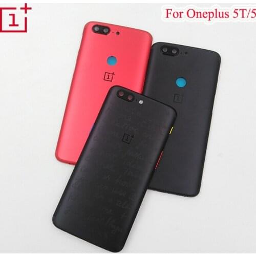 Original Back Cover For Oneplus 5T/5 Master Edition Rear Door Battery Housing Case For One Plus 1+ 5T A5010 5 A5000 Repair Parts