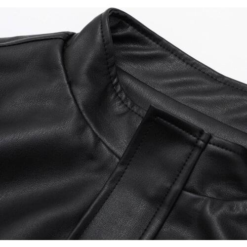 Coat Female Autumn Jacket Women Clothes 2020 Womens Leather Jacket Faux PU Leather Korean Vintage Tops Veste Cuir Femme ZT4541