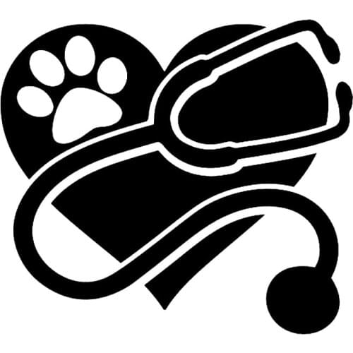 S51387 Various Sizes/Colors Car Stickers Vinyl Decal Veterinarian Pet Motorcycle Decorative Accessories Creative