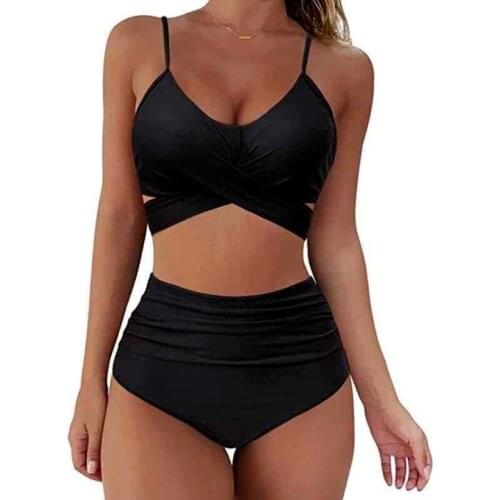Sexy High Waist Bikini Swimwear Women Swimsuit Bandage Women Bikinis Set Mujer Biquinis Feminino Bikini for Woman Bathing Suit