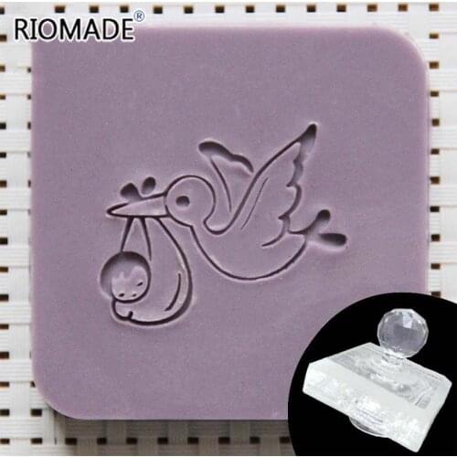 Bird And Baby Handmade Soap Stamp Transparent Diy Natural Soap Seal Acrylic Transfer Chapter Custom
