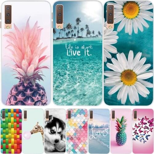 Silicone Cover For Samsung Galaxy A7 2018 Case A750 A750F Case 6.0' TPU Phone case For Samsung A 7 2015 216 2017 Fundas Coque