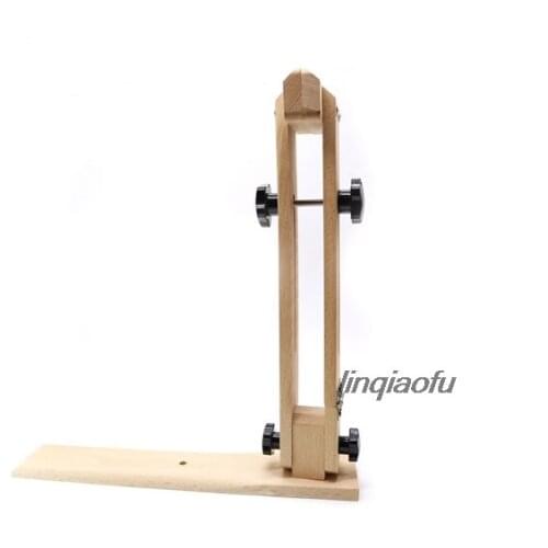 Hand-stitched wooden clip handmade leather diy tool Leather stitching fixed seam leather bag eucalyptus tool wood frame