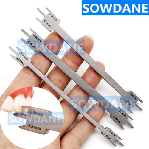 Stainless Steel Dental Orthodontic Bracket Positioning Height Wick Gauge Instrument Tool 0.022