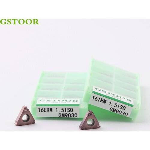 10PCS 16ER IR M 1.75ISO 2.0ISO 2.5ISO 3.0ISO GM9030 Lathe Tools Cutter Inserts Thread Turning Tool Cutting CNC Carbide