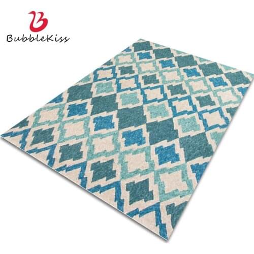 Bubble Kiss Green Carpets For Living Room Fashion Diamond Pattern Rug Creative Home Floor Mat High Quality Bedroom Area Foot Pad