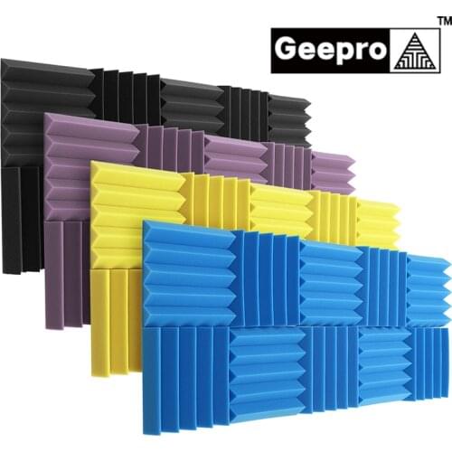 Geepro 10pcs 250x250x50mm Soundproofing Acoustic Panel Acoustic Foam Soundproof Foam Noise Isolation for Studio Acoustic Isolato