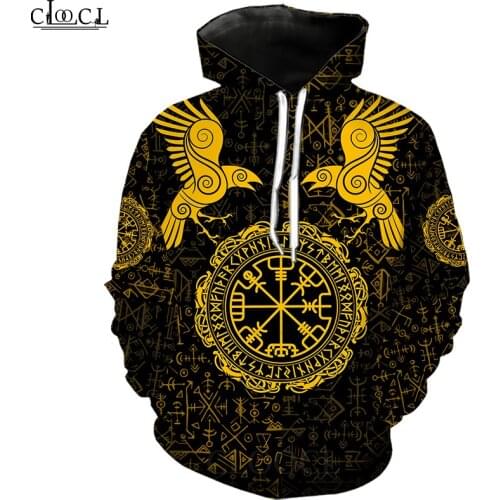 CLOOCL Newest Popular Viking Odin Tattoo 3D Print Mens Hoodie Harajuku Fashion Sweatshirt Unisex Casual Pullover Drop Shipping