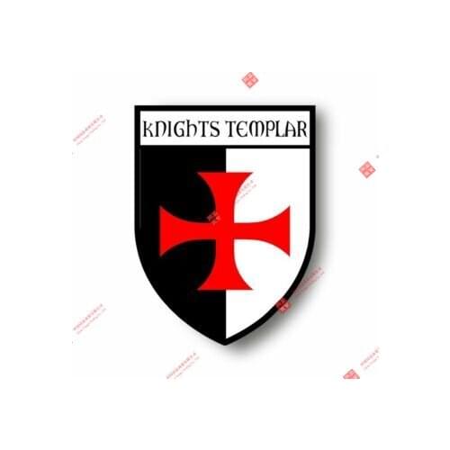 Interesting Car Stickers Decal Souvenir Vinyl Car Shield City Flag World Crest Knights Templar Car Decal Decoration Laptop