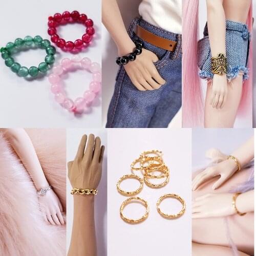 1/6 Scale Figure Scence Accessory Metal Bracelet Female/Male Wristband Jewelry Bracers Model for 12 inches Action Figure