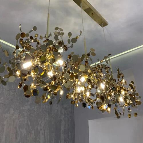 BTX Modern Led Pendant Light Dining Living Room Hotel Stainless Steel Shade Hanging Lamp G9 Luminaire Loft Indoor Light Fixture