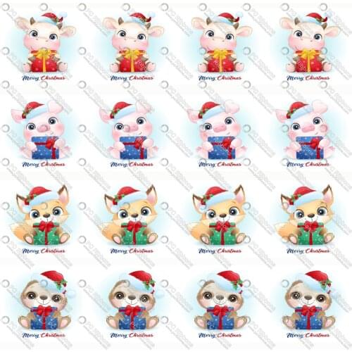 1" -3" Cartoon Christmas Custom Design Ribbons for Crafts DIY Handmade Materials Hair Bow Lanyard/ Satin/ Grosgrain Ribbon CA185