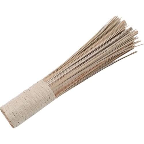 1PC Bamboo Wood Color Brush Iron Pot Brush Cleaning Cleaning Traditional Brush Pot Tool