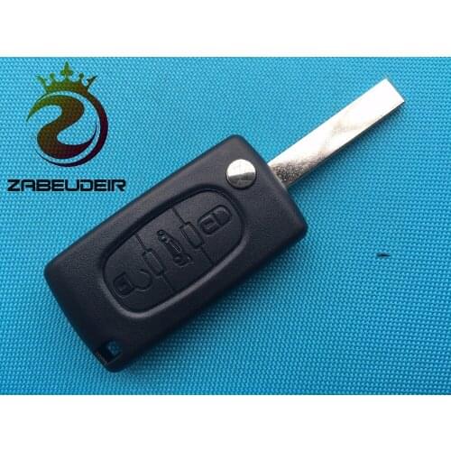 1Pcs Of New Replacements Shell Fob For Citroen C2 C3 C4 C5 C6 C8 Xsara Picasso 3 Buttons Key Remote Case HU83 Blade No Logo Part