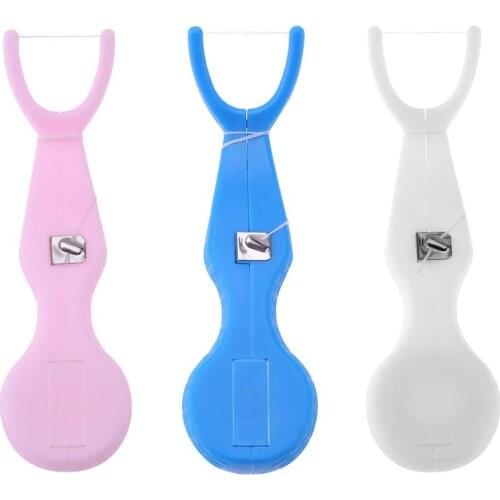 1PC Dental Floss Teeth Stick Toothpick Interdental Brush Cleaner Tooth Pick Flosser Dental Rack Oral Care Teeth Whitening