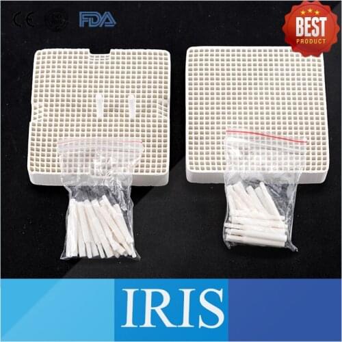 3 Packs Included Dental Supply Cordierite Ceramic Honeycomb Plate for Gas Burner, Honeycomb Firing Tray 1# 2# 3