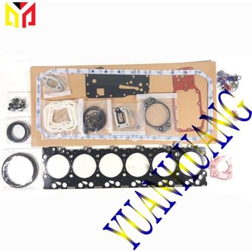 6D104 Engine Full Gasket Kit Overhual Set For Komatsu Excavator Tractor Cylinder Head