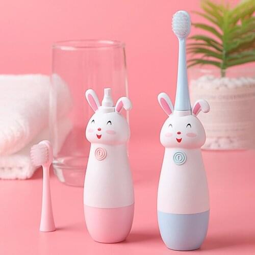 Cartoon Pattern Children Electric Toothbrush Soft Hair Tooth Brush Heads Electric Teeth Brush or Replacement Brush Heads Kids