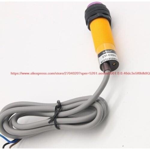 2PCS E18-D30NK Photoelectric Diffuse Three-wire Normally Open 10-30CM Adjustable DC6-36V Sensor