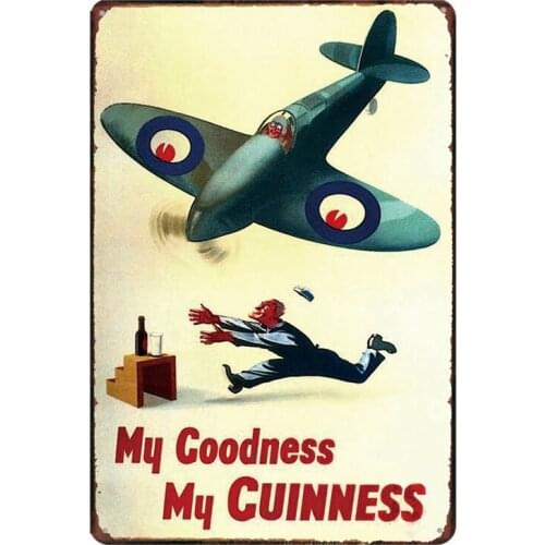 Goodness Guinness Metal Plate Tin Sign Vintage Plaque For Wall Bar Home Shop Art kitchen Coffee Decor Cuadros 30X20CM SA-3064