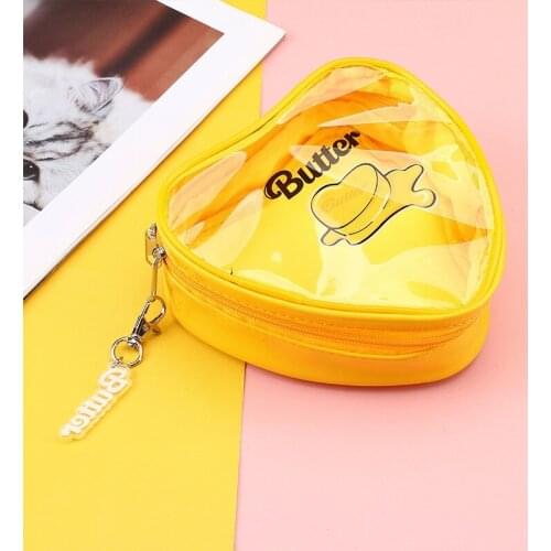 Kpop Bangtan Boys 2021 Album Butter Official Cosmetic Bag Women Portable Travel Wash Bag Waterproof Makeup Storage Pouch