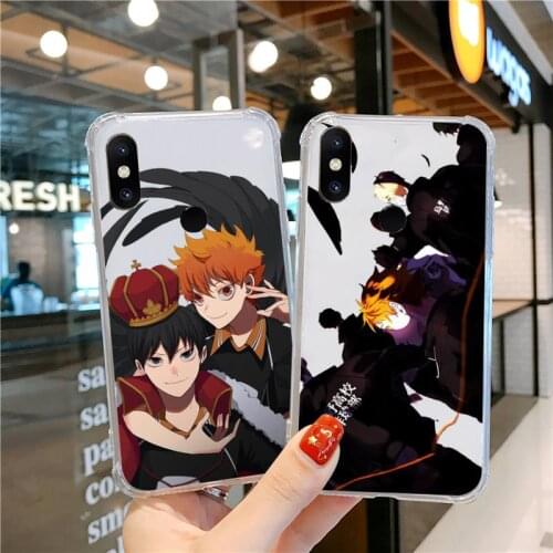 Cute Japan Anime Oya Haikyuu Phone Case Transparent For Xiaomi CC 9 11 MAX3 Mix3 MIX2 6X 8 5x 10S 11 10 X SE lite Pro