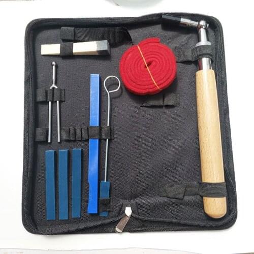 10pcs Piano Tuning Tools Kits Including Tuning Hammer Mute Wrench Hammer Handle Kit Tools and Case for Tuner